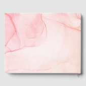 Abstract Pastel Roze Sinaasappel Elke zondag Gastenboek (Achterkant)