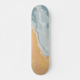 Abstract Pastel Schilderen Zomereditie Persoonlijk Skateboard
