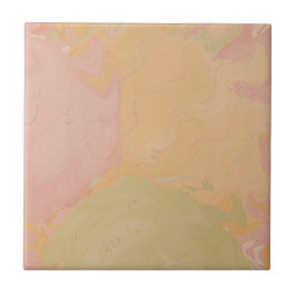 Abstract Pastel Swirl Earthy Tegeltje