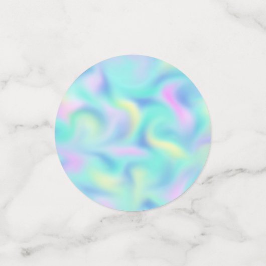 Abstract  Pastel Swirls Pattern Confetti (Kleine voorkant)
