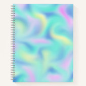 Abstract  Pastel Swirls Pattern Notitieboek (Voorkant)