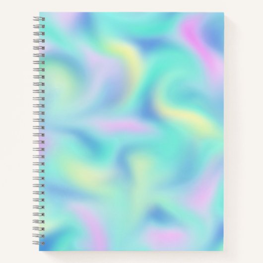 Abstract  Pastel Swirls Pattern Notitieboek (Voorkant)