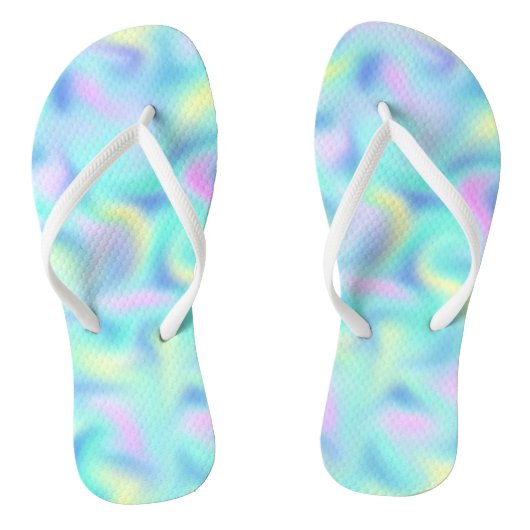 Abstract  Pastel Swirls Pattern Teenslippers (Voetbed)