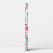 Abstract pastelbloempatroon. Mooie roze bloem Case-Mate iPhone Case (Achterkant / Links)