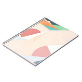 Abstract pastelgeometrisch vormontwerp notitieboek (Linkerzijde)