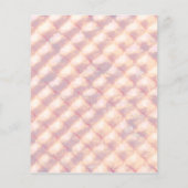 Abstract pastelkleurig gloeiend vierlobbig patroon flyer (Achterkant)