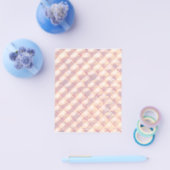 Abstract pastelkleurig gloeiend vierlobbig patroon flyer (Enkel)