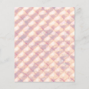Abstract pastelkleurig gloeiend vierlobbig patroon flyer