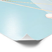 Abstract pastelontwerp met cirkels en lijnen foto afdruk (Hoek)