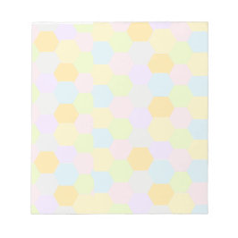 Abstract pastelpatroon met veelhoeken notitieblok