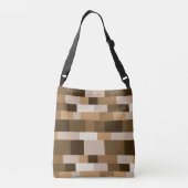 Abstract Patchwork Patroon 080823 - v1 Crossbody Tas (Achterkant)