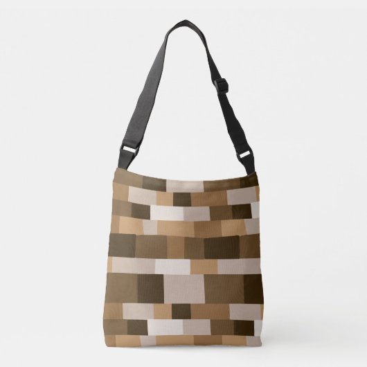 Abstract Patchwork Patroon 080823 - v1 Crossbody Tas (Voorkant)