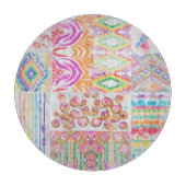 Abstract patchwork, waterverf tie kleurstofpatroon snijplank (Voorkant)