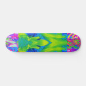 Abstract Patchwork Zonnebloem Tuin Collage Persoonlijk Skateboard (Horizontaal)
