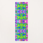 Abstract Patchwork Zonnebloem Tuin Collage Yogamat (Voorkant)