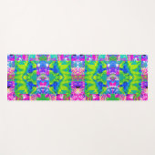 Abstract Patchwork Zonnebloem Tuin Collage Yogamat (Voorkant (horizontaal))