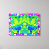 Abstract patchwork zonnebloem Tuinkraakbeen Canvas Afdruk (Voorkant)