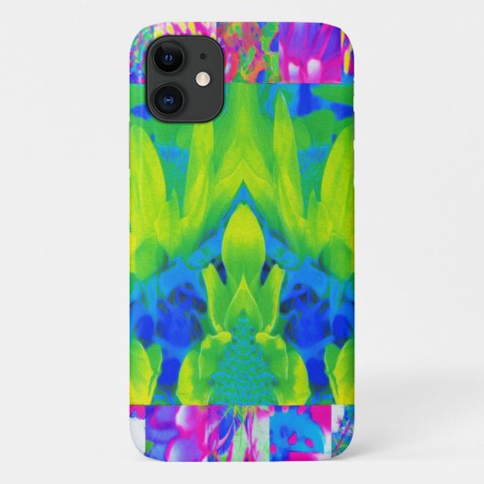 Abstract patchwork zonnebloem Tuinkraakbeen Case-Mate iPhone Case (Achterkant)