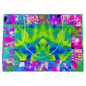 Abstract patchwork zonnebloem Tuinkraakbeen Groot Cadeauzakje (Voorkant)