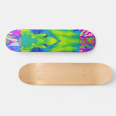 Abstract patchwork zonnebloem Tuinkraakbeen Persoonlijk Skateboard (Horizontaal)