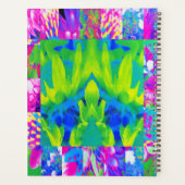 Abstract patchwork zonnebloem Tuinkraakbeen Planner (Achterkant)