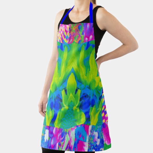 Abstract patchwork zonnebloem Tuinkraakbeen Schort (Insitu)