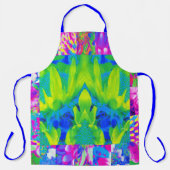 Abstract patchwork zonnebloem Tuinkraakbeen Schort (Voorkant)