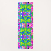 Abstract patchwork zonnebloem Tuinkraakbeen Yogamat (Voorkant)