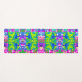 Abstract patchwork zonnebloem Tuinkraakbeen Yogamat (Voorkant (horizontaal))