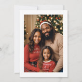 Abstract Patriotic Blue Red & White Stars Elegant Feestdagenkaart (Achterkant)