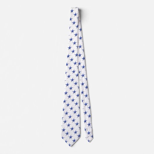 Abstract Patriotic Fractal Stars Necktie Stropdas (Voorkant)