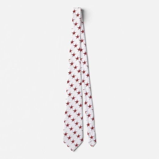 Abstract Patriotic Fractal Stars Necktie Stropdas (Voorkant)