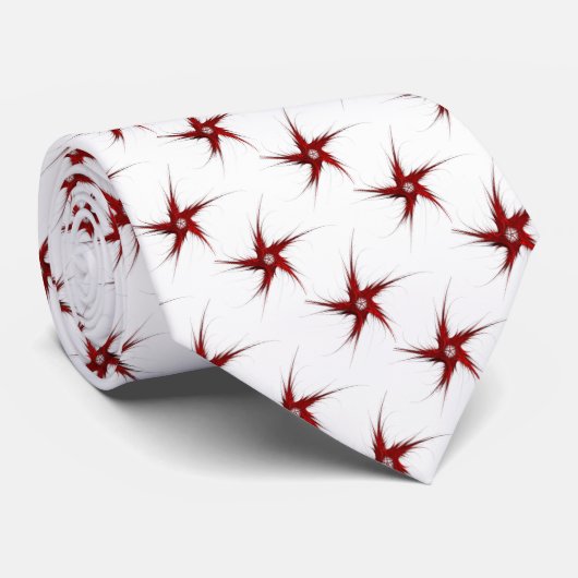 Abstract Patriotic Fractal Stars Necktie Stropdas (Opgerold)