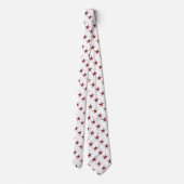 Abstract Patriotic Fractal Stars Necktie Stropdas (Achterkant)