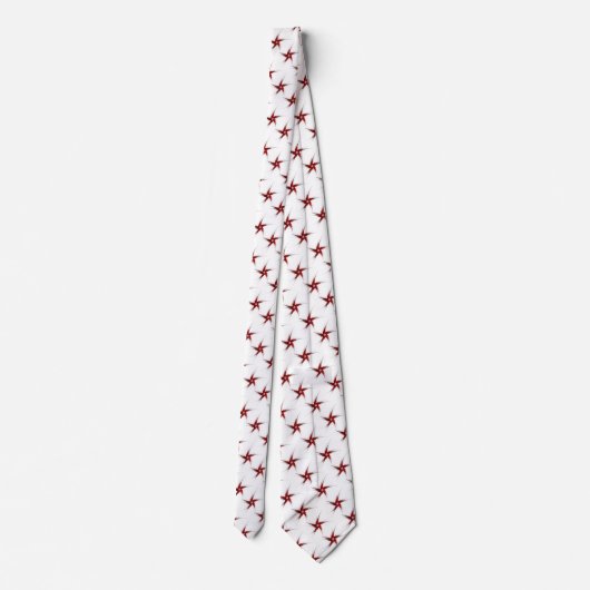 Abstract Patriotic Fractal Stars Necktie Stropdas (Achterkant)