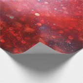 Abstract patriottisch rood en blauw glitter cadeaupapier (Hoek)