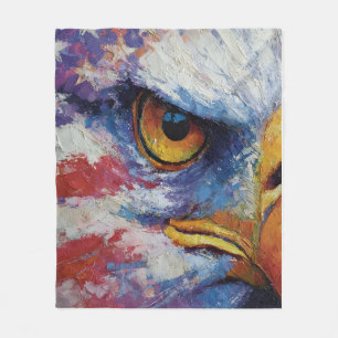 Abstract patriottische Amerikaanse vlag steenarend Fleece Deken