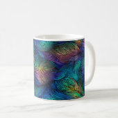 Abstract patroon 01 koffiemok (Voorkant rechts)