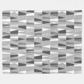 Abstract patroon 070721 - Grijze schaduwen Fleece Deken (Voorkant (Horizontaal))