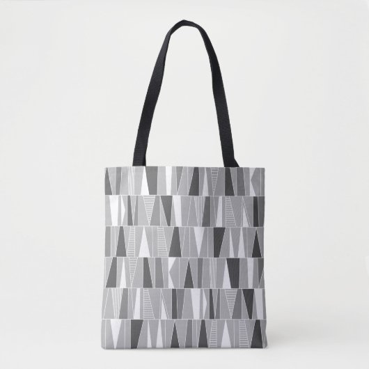 Abstract patroon 070721 - Grijze schaduwen Tote Bag (Voorkant)