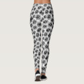 Abstract patroon 101115 - zwart leggings (Achterkant)