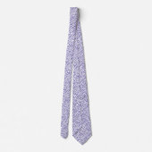 Abstract patroon 110523 - Wit op Periwinkle Stropdas (Achterkant)