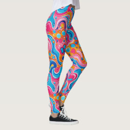 Abstract patroon 1194 in Fluid Art - Leggings