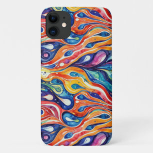 Abstract patroon 1196 met vloeiende kunst - Iphone Case-Mate iPhone Case