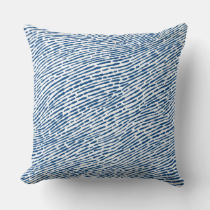 Abstract patroon 140523 - Shibori Blue en White Kussen