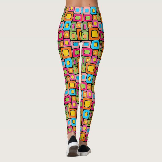 Abstract patroon 140621 leggings (Achterkant)