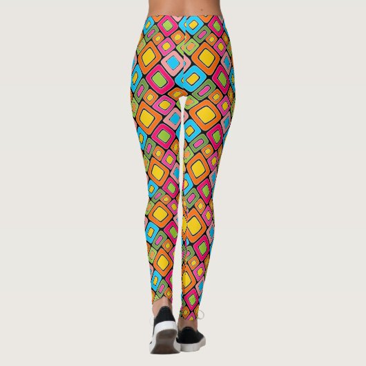 Abstract patroon 140621 leggings (Achterkant)