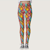 Abstract patroon 140621 leggings (Voorkant)