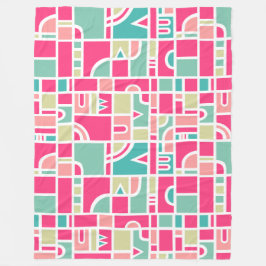 Abstract patroon 170715 fleece deken