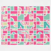 Abstract patroon 170715 fleece deken (Voorkant (Horizontaal))